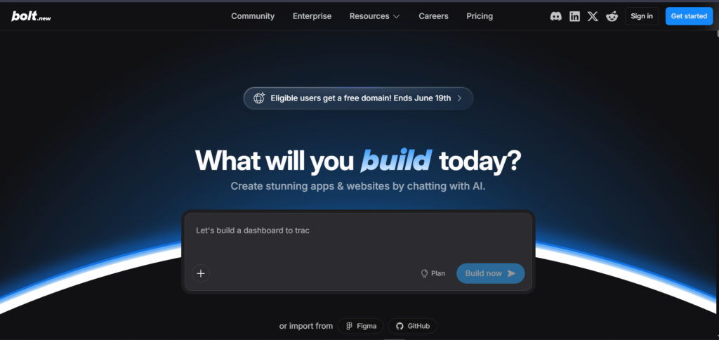 8 best AI-powered platforms for web and app development Bolt Dashboard - AI-powered platform for web and app development